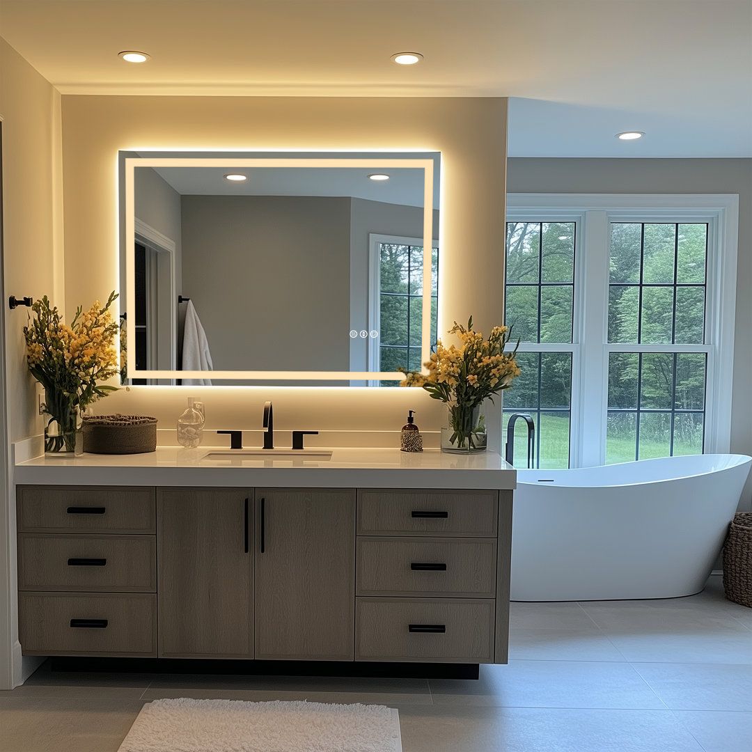 Frameless LED Mirror