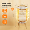 S'bagno Heated Towel Warmers for Bathroom - 20L Large Towel Warmer Bucket