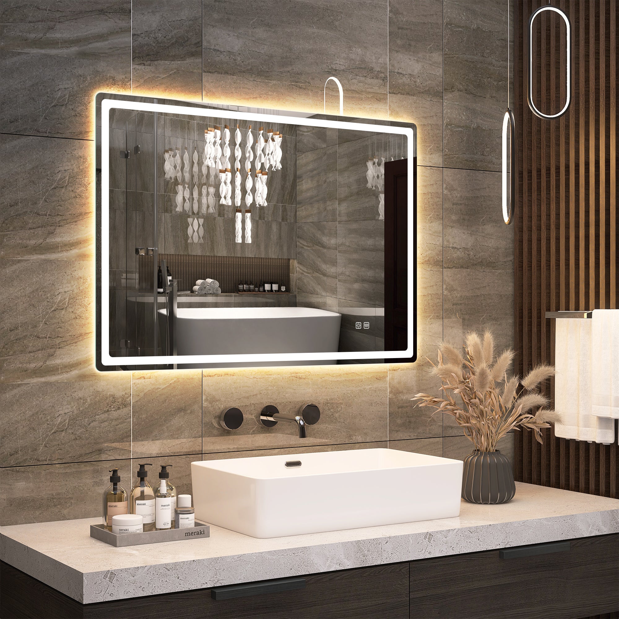 S'BAGNO 24x32 LED-Bathroom-Mirror-with-Bluetooth