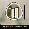 S'bagno 32 Inch LED-Bathroom-Mirror-with-Black-Frame-USM3039-VERSAILLES-81TDXM