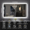 S·BAGNO 47.2''Lx27.5''W 3D Border Bathroom Vanity Wall Mirror with Lights