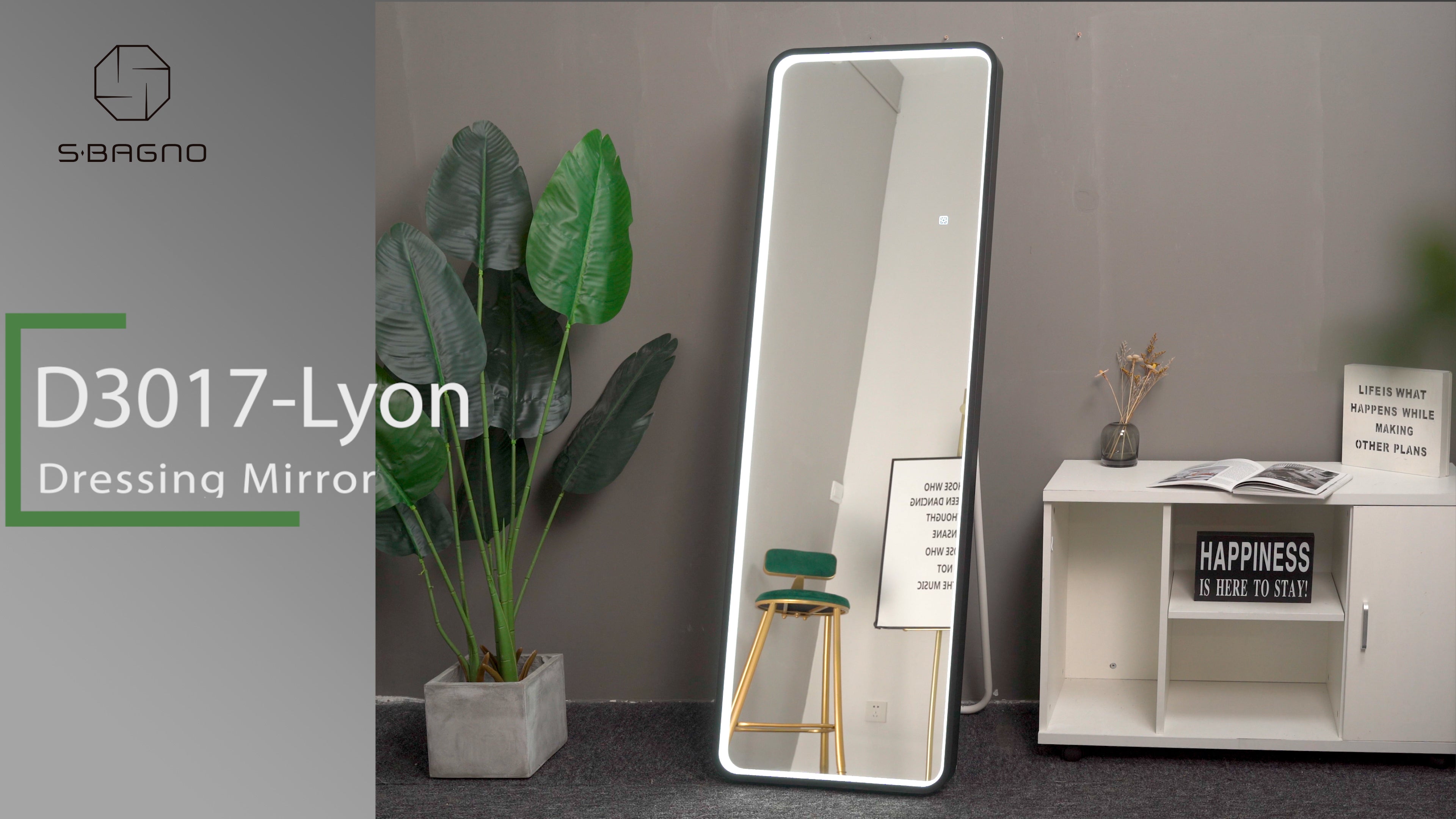Cargar video: led-full-length-mirror-with-metal-frame